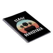 Pflanze Whisperer Retro Vintag Notizblock (Rechte Seite)