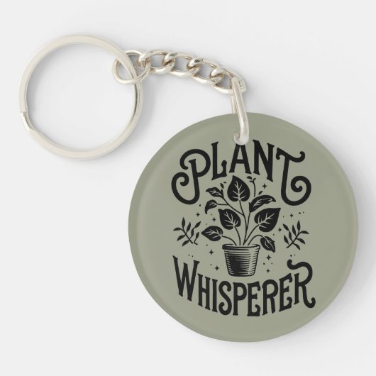Pflanze Whisperer Schlüsselanhänger (Vorderseite)