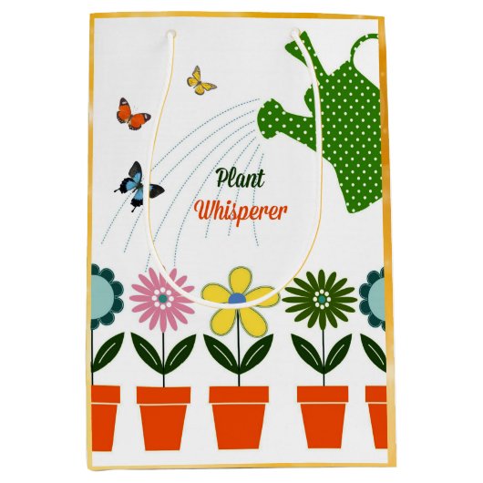 Pflanze Whisperer - Wie wächst Ihr Garten? Mittlere Geschenktüte (Vorderseite)