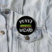 Pflanze Wizard Funny Gardener Button (Beispiel)