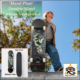 Pflanze | Zombie Hand | Benutzerdefiniertes Skateb Skateboard