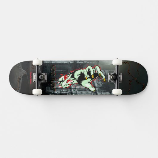 Pflanze | Zombie Hand | Benutzerdefiniertes Skateb Skateboard (Horizontal)