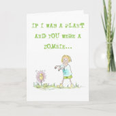 Pflanze / Zombies-Karte Karte (Vorderseite)