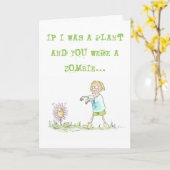 Pflanze / Zombies-Karte Karte (Gelbe Blume)