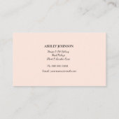 Pflanze | ZUHAUSE Visitenkarte (Rückseite)