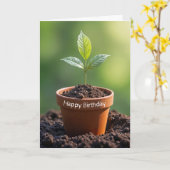 Pflanze zum Geburtstag Karte (Gelbe Blume)