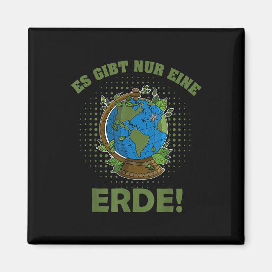 Pflanze zum Umweltschutz Magnet (Vorne)