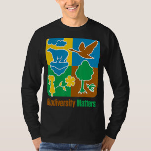 Pflanze zur biologischen Vielfalt Klimaschutz und T-Shirt