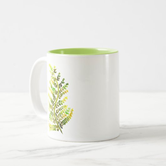 Pflanze Zweifarbige Tasse (Vorderseite Links)