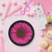 Pflanzen auf Teller-rosa Gänseblümchen Pappteller (Party)