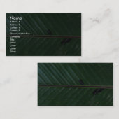 Pflanzen-Banane oben Visitenkarte (Vorne/Hinten)