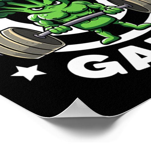 Pflanzen Based gewinnt Vegan Athlete Vegan Gym Veg Poster (Ecke)