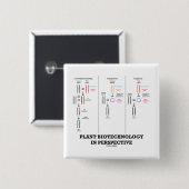 Pflanzen-Biotechnologie in der Perspektive Button (Vorne & Hinten)