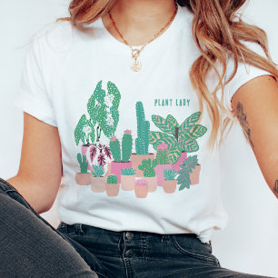 Pflanzen-Dame-Hauspflanzen T-Shirt