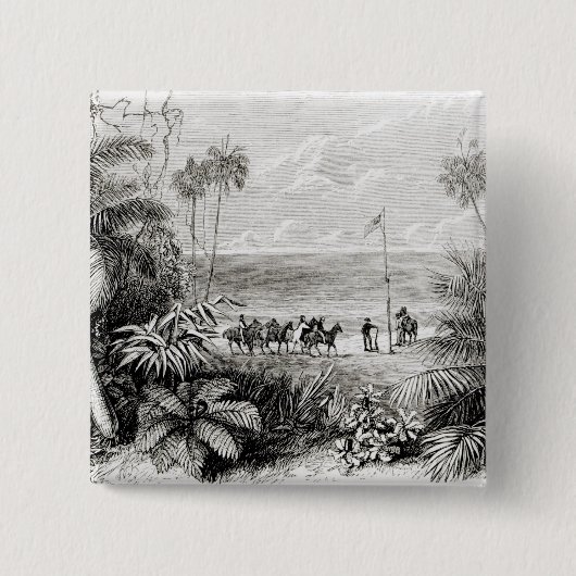 Pflanzen der Flagge Button (Vorderseite)