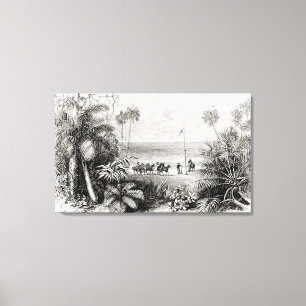 Pflanzen der Flagge Leinwanddruck