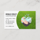 Pflanzen eines Baumes | Gras Visitenkarte (Vorderseite)