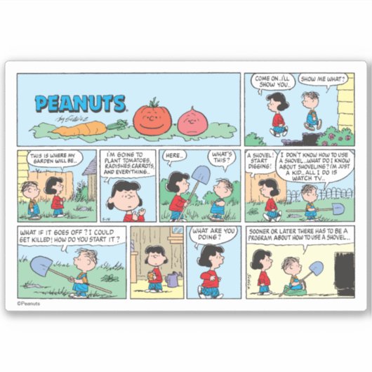 Pflanzen eines Gemüsegartens Aufkleber (Vorderseite)