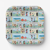 Pflanzen eines Gemüsegartens Pappteller (Vorderseite)