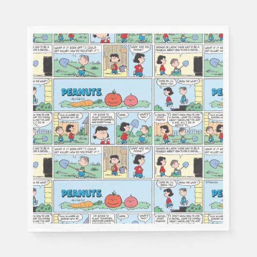 Pflanzen eines Gemüsegartens Serviette (Vorderseite)