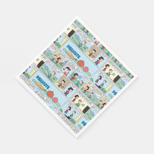 Pflanzen eines Gemüsegartens Serviette (Ecke)