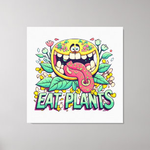 Pflanzen essen leinwanddruck