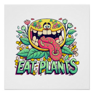 Pflanzen essen poster