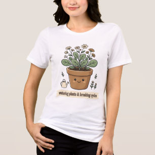 Pflanzen gießen und Kreisläufe durchbrechen - Tri-Blend Shirt