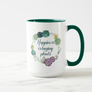 Pflanzen-Glück   Happines kauft Pflanzen Tasse