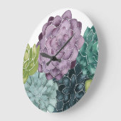 Pflanzen-Glück | wächst Ernte-Liebe Große Wanduhr (Winkel)