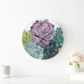 Pflanzen-Glück | wächst Ernte-Liebe Große Wanduhr (Zuhause)