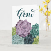 Pflanzen-Glück | wächst Ernte-Liebe Karte (Gelbe Blume)