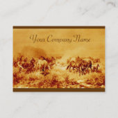 PFLANZEN, goldbraune Sepia Visitenkarte (Rückseite)