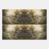 Pflanzen im Blumengarten Dekoupage Geschenkpapier Set (Vorderseite 3)