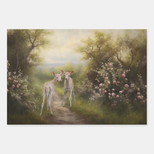 Pflanzen im Blumengarten Dekoupage Geschenkpapier Set (Vorderseite 2)