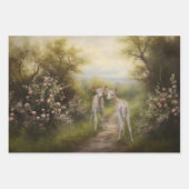 Pflanzen im Blumengarten Dekoupage Geschenkpapier Set (Vorderseite)