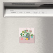 Pflanzen Katze Magnet (In Situ (Geschirrspüler))