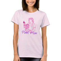 Pflanzen-Mama-Gardening-T-Shirt für Frauen
