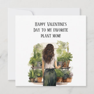 Pflanzen-Mama Valentinstag Feiertagskarte