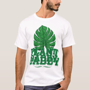 Pflanzen-Papa Lustiges Monstera-Pflanzenliebhaber- T-Shirt
