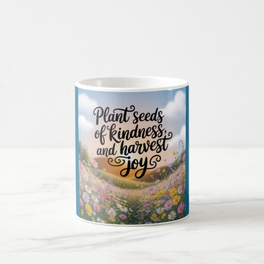 Pflanzen Sie Samen der Freundlichkeit Kaffeetasse (Mittel)