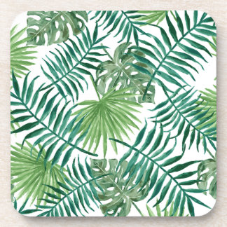 Pflanzen-tropisches botanisches Palmblatt Untersetzer