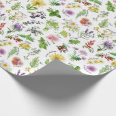 Pflanzen-und Kraut-Alphabet Geschenkpapier (Ecke)