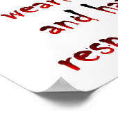 Pflanzen und Verantwortlichkeiten Funny Poster (Ecke)