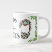 Pflanzen-Vater und Bart Jumbo-Tasse (Rechts)