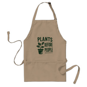 Pflanzen vor Menschen lustige Gartenarbeit vintage Schürze