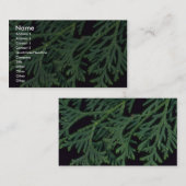 Pflanzen-Zeder Visitenkarte (Vorne/Hinten)