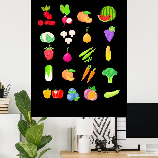 Pflanzenarten Poster (Heimbüro)