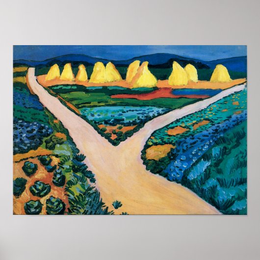 Pflanzenfelder | Auguste Macke | Poster (Vorne)