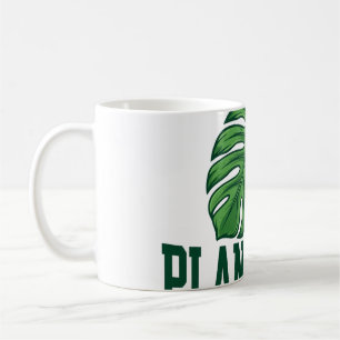 Pflanzenfrau Lustiges Monstera-Geschenk Kaffeetasse